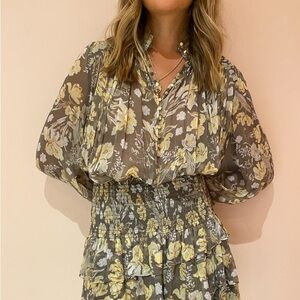 Shona Joy Jolie Floral Blouse Size US4